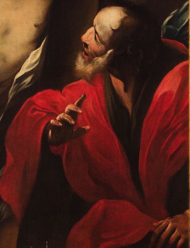 L'incrédulité de Saint Thomas - Valerio Castello (Gênes 1624 - 1659) - Romano Ischia